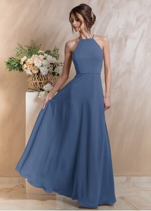 Christiana Maxi Dress (Dusty blue)