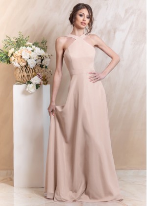 Beatrice Maxi Dress (Pink champagne)