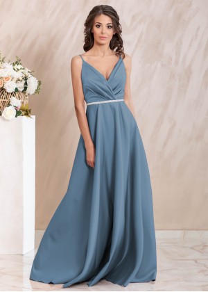 Leticia Maxi Dress (Silver blue)