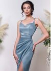 Lenora Maxi Dress (Silver blue)