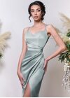Lenora Maxi Dress (Silver green)