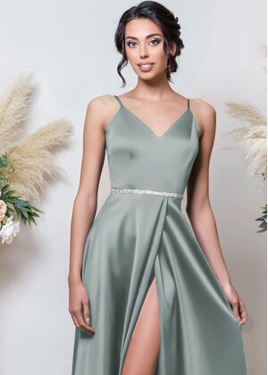 Harriett Maxi Dress (Silver green)