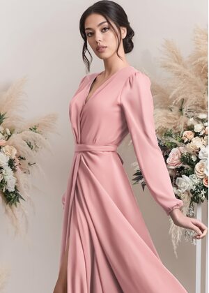 Lucia Maxi Dress (Pink sorbet)