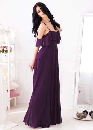 Evangelina Maxi Dress (Violet)