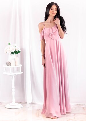 Evangelina Maxi Dress (Blush)
