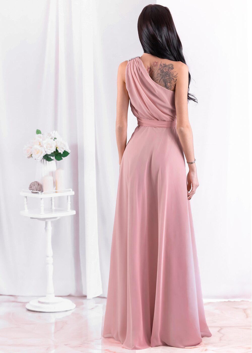 Stephanie Maxi Dress (Pink Sorbet)