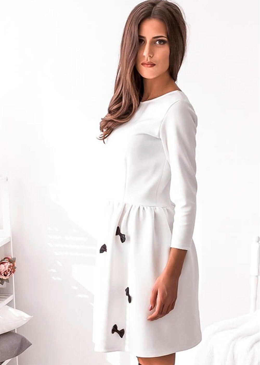 Four Seasons Midi Dress (White)