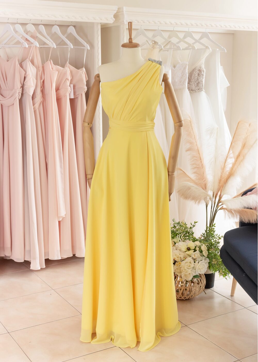 Stephanie Maxi Dress (Yellow)